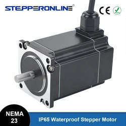 STEPPERONLINE Nema 23 Stepper Motor IP65 Waterproof 2Nm 5A 2 Phase Nema23 Stepping Motor 8mm Shaft for CNC Lathe Router