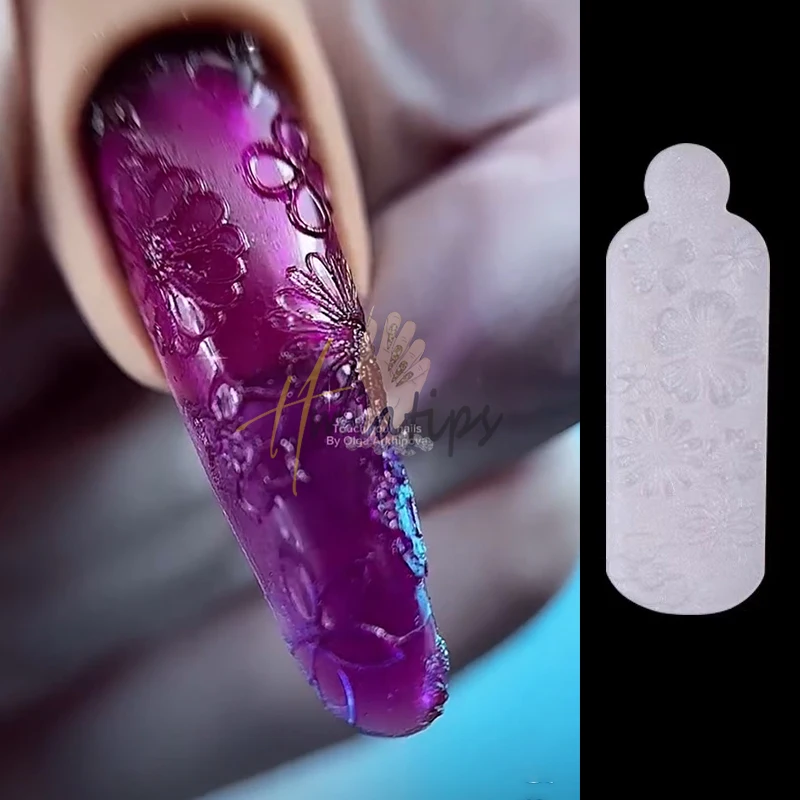 12 pçs rosa flocos de neve moldes de silicone formas duplas unhas construção rápida poli molde de unhas adesivos franceses para dicas de extensão de unhas almofadas