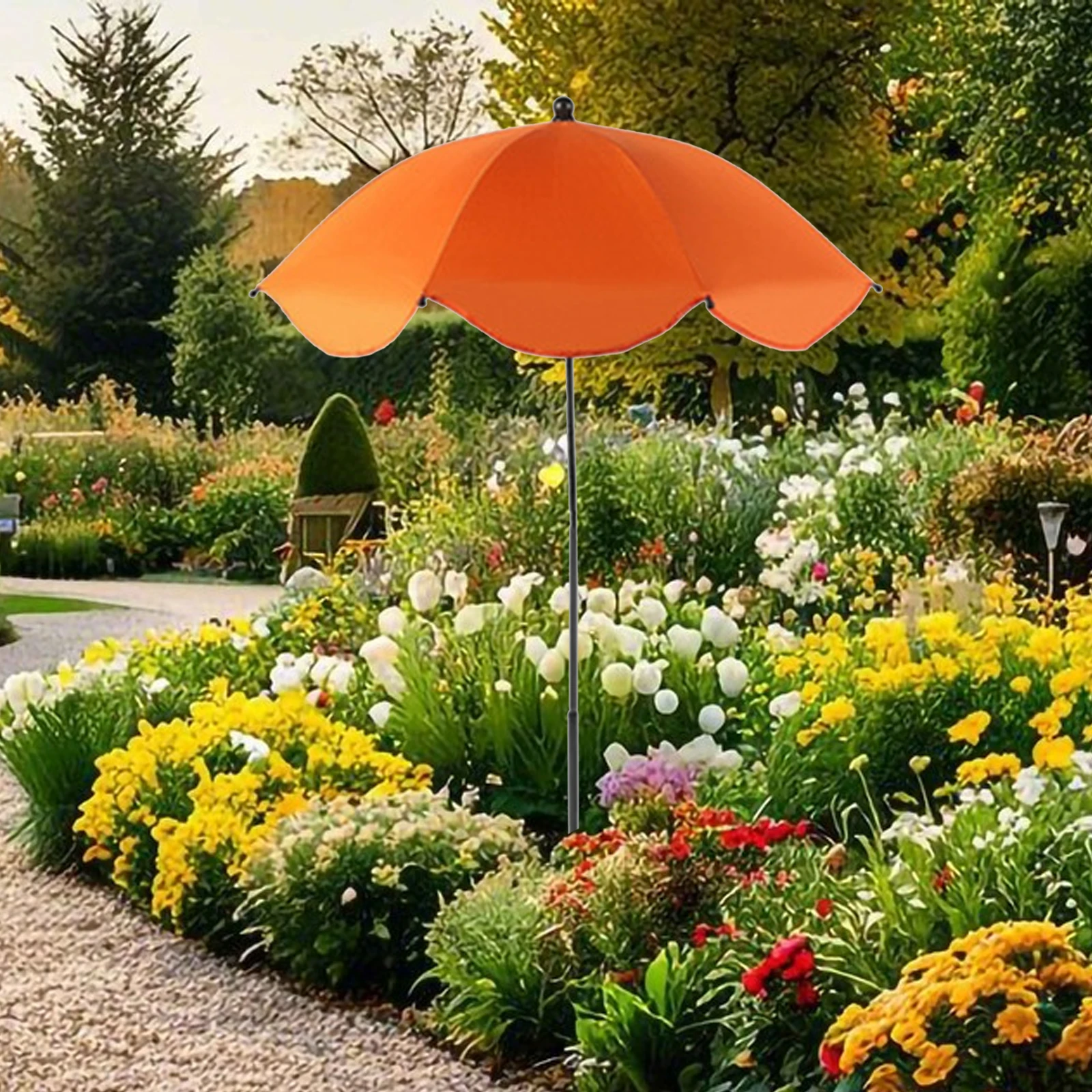 Plant Shade Umbrella with Metal Stake Weatherproof Sun Shade Cloth for Outdoor Plant Flowers Potted Sun Protection Garden Suppli