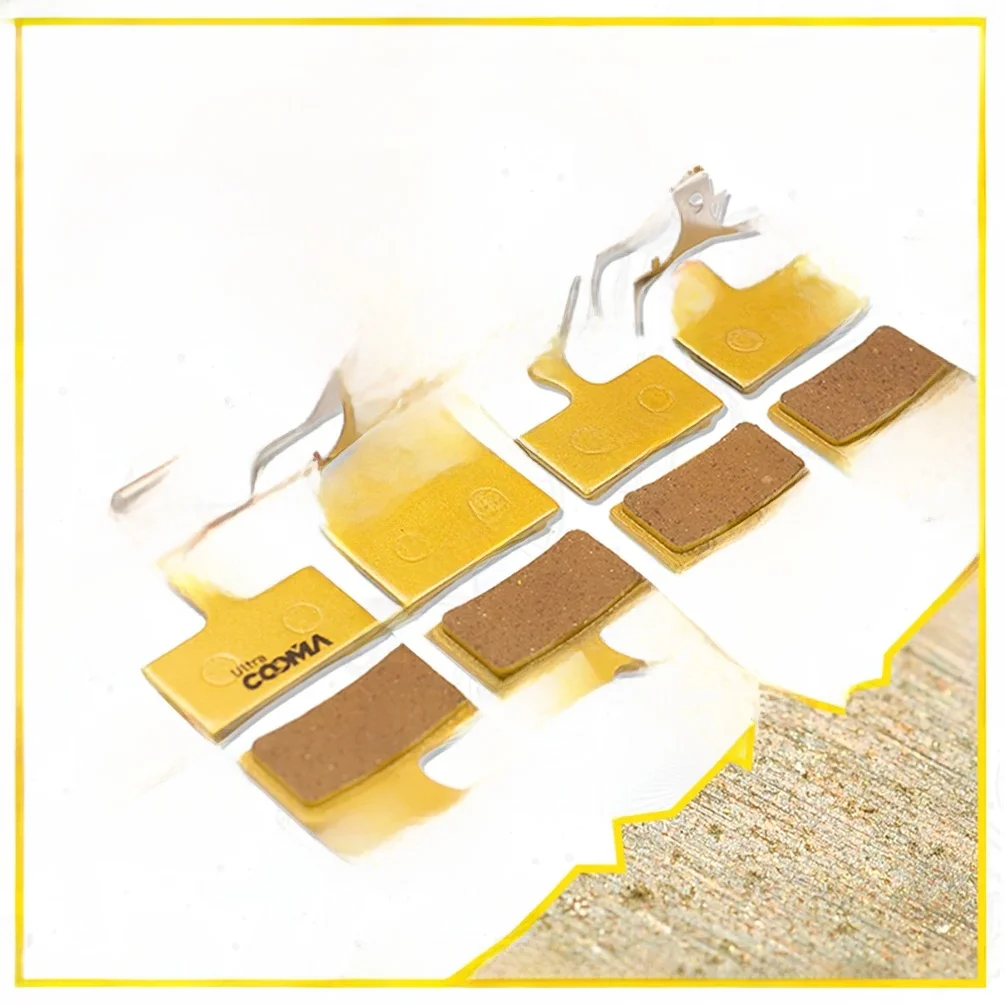 AliExpress COOMA SPORT Bicycle Disc Brake Pads for Shimano M9000, M8000, Deore XT M785, SLX M666, M675, M615, fit G04S G02A J04C J02A, 4 Pairs Gold