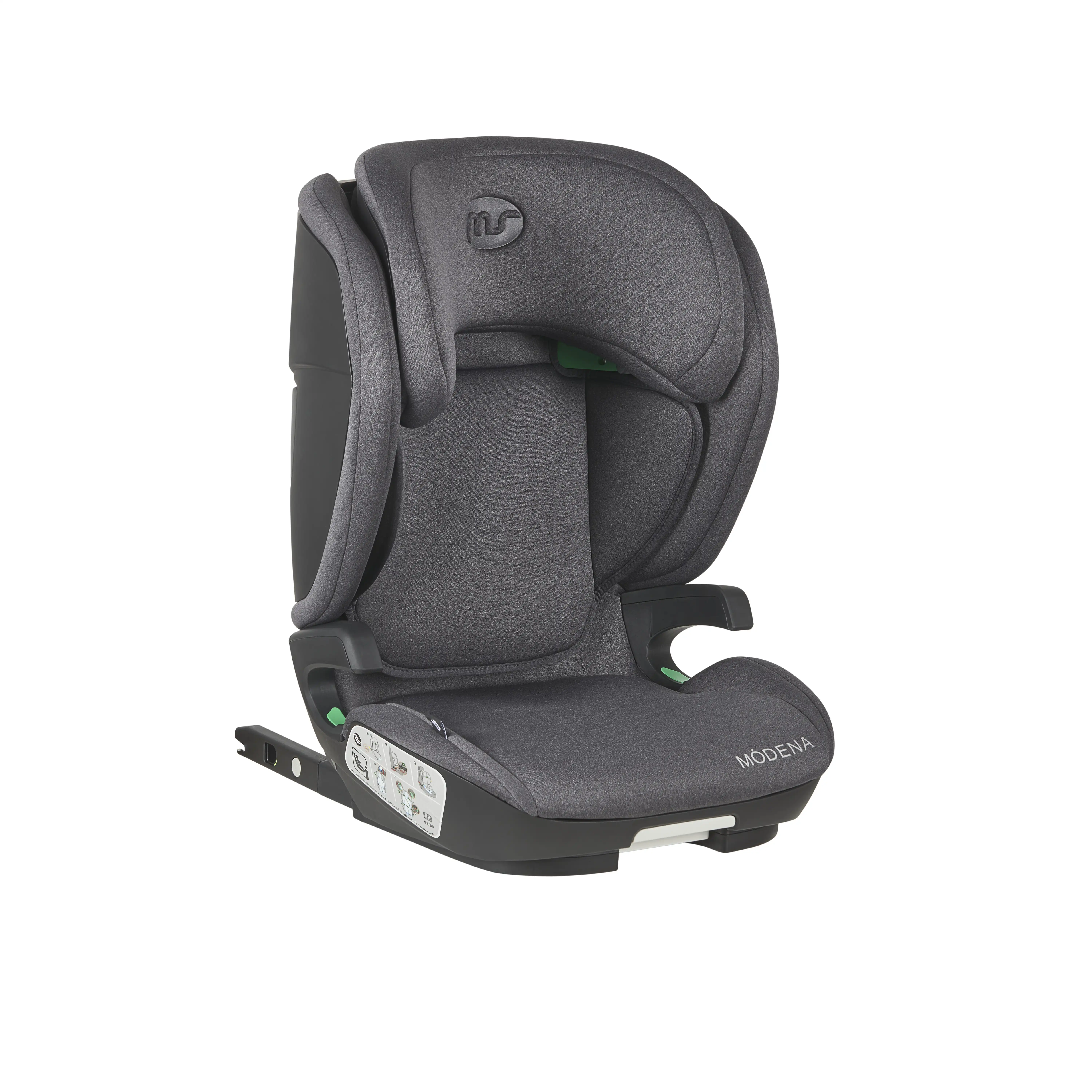 Isize Modena group 2/3 Isofix - Sps Plus car chair-9 height positions; A recline of 30 degrees; 4 width positions and 4 culera positions.