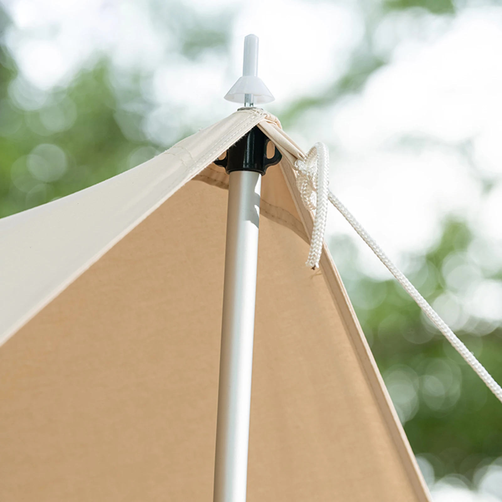 

2× Tent Pole Telescopic Adjustable Tarp Poles for Camping Canopy Awning Shelter Aluminum Alloy High Wind Resistance, Flexible