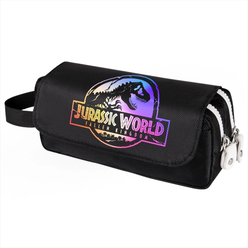 

Jurassic Period Park Kids Pencil Case Jurassic Dominion Multi Layer Large Capacity Stationery Box School Stationery Storage Bag