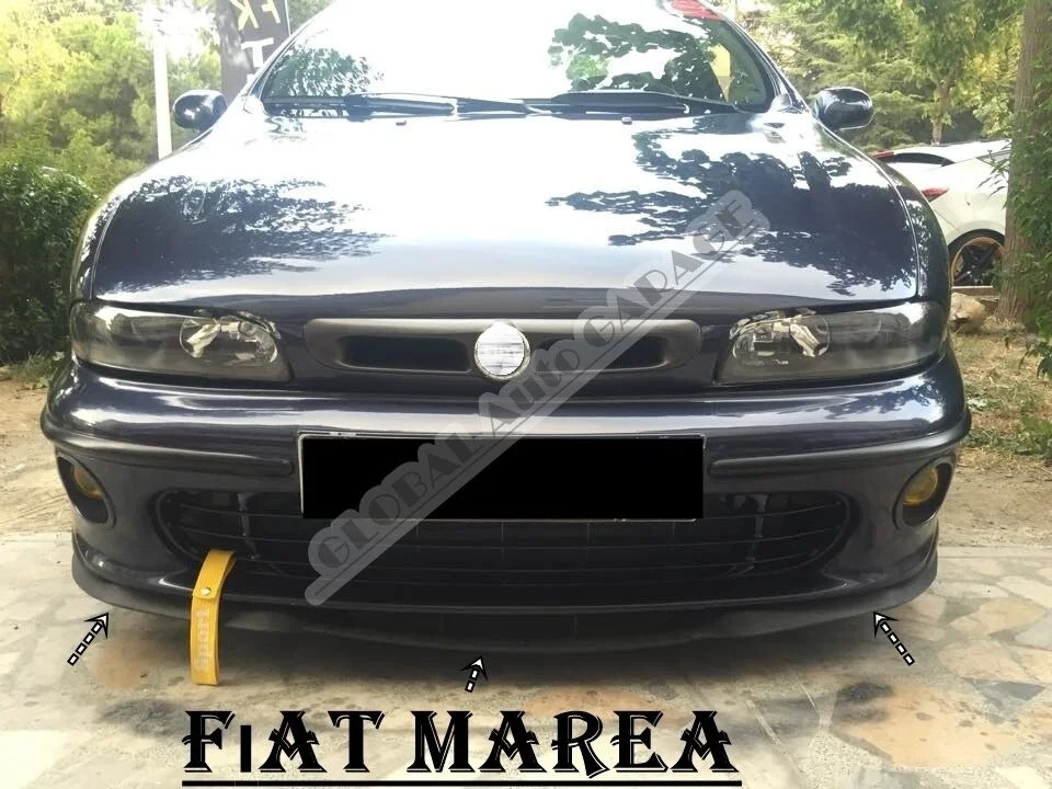 For Fıat Marea CUPRA R FRONT SPOILER BUMPER LIP Euro Spoiler Lip Universal 3 PCS Body Kit Auto Car Accessory Styling Diffuser