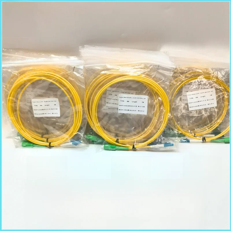 Sprzedaż hurtowa – 10 sztuk w opakowaniu: proste kable światłowodowe LC/UPC-SC/APC, długość 1 m/2 m/3 m/5 m, z osłoną, do instalacji FTTH. — zdjęcie produktu 7