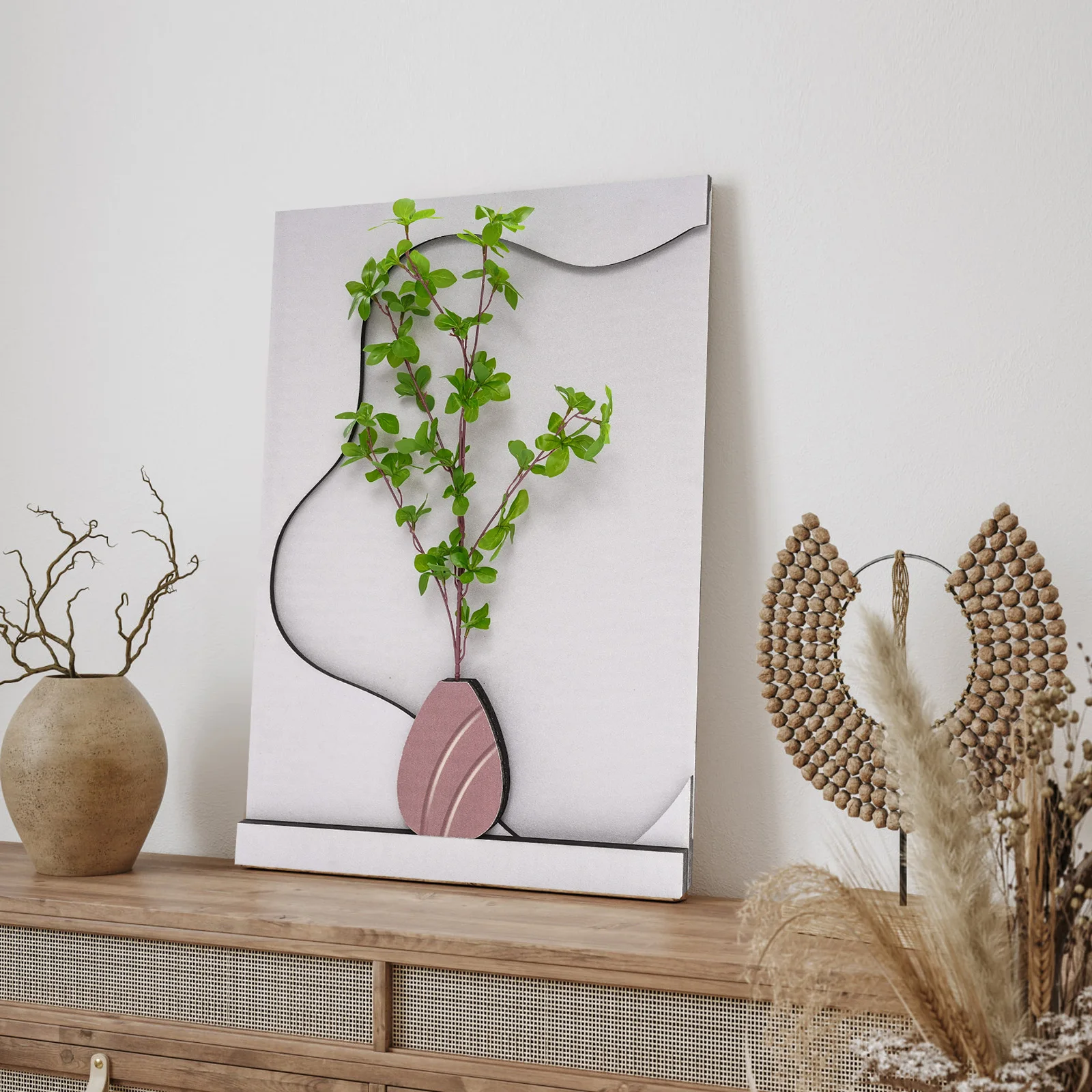 لوحة فنية جدارية من الحجر الرملي مع ضوء LED وجهاز تحكم عن بعد، نمط زهرة ثلاثي الأبعاد مصنوع يدويًا لغرفة المعيشة وغرفة النوم، ديكور المكتب المنزلي