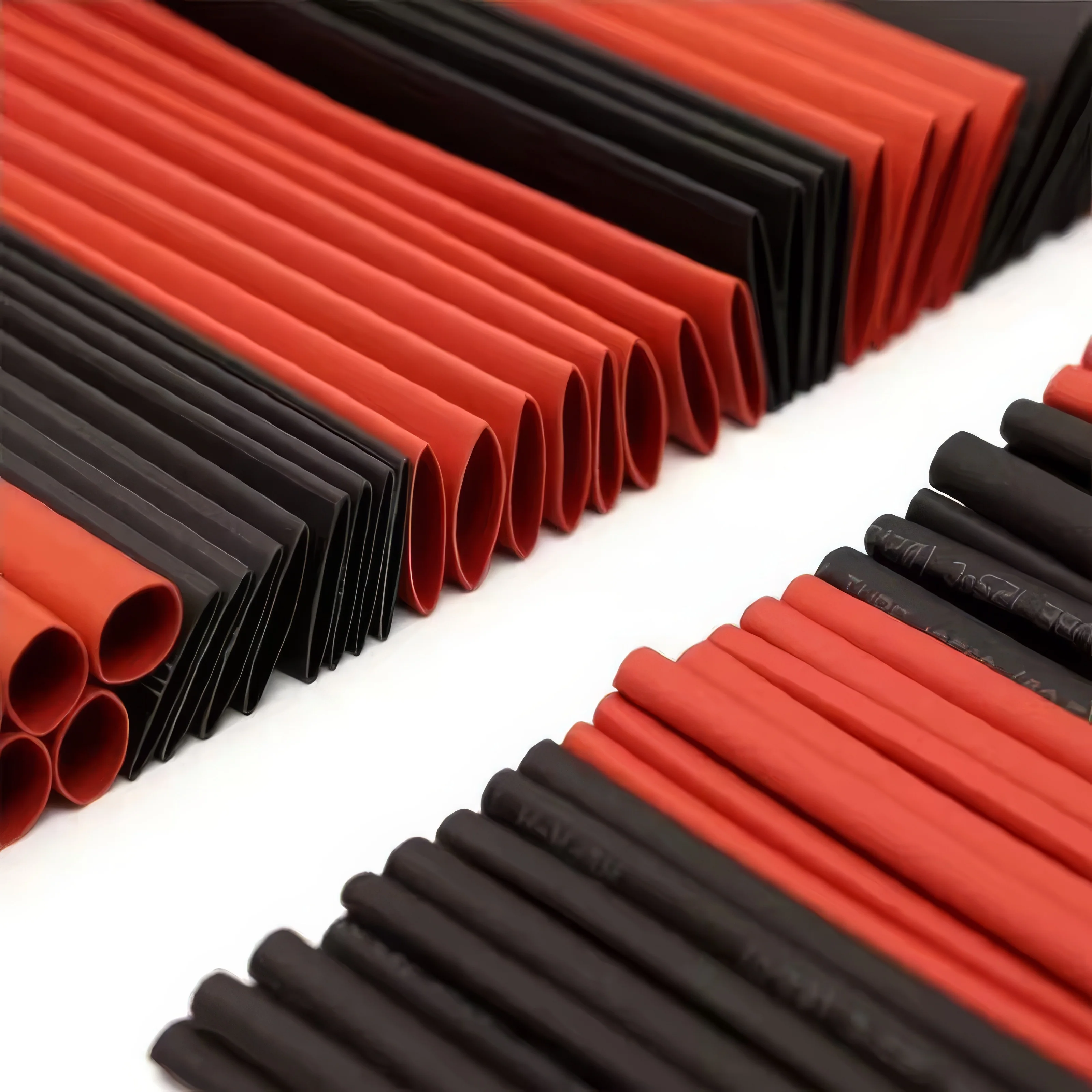 127 Pieces of Red and Black Heat Shrink Tubing, Cable Maintenance and Protection, Suitable for Household and Industrial Use