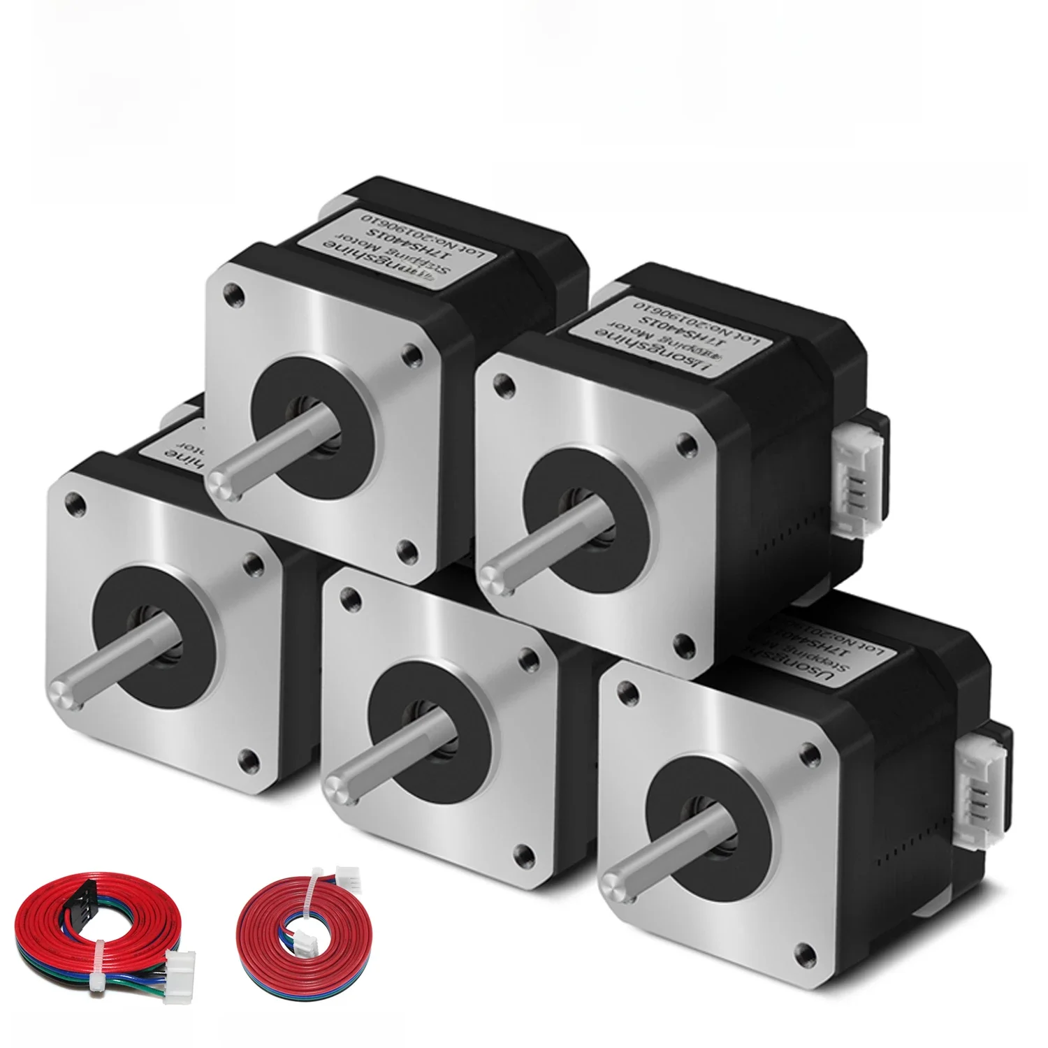 Usongshine Silnik Krokowy Nema17 17HS4401S 42BYGH 1.5A 42N.cm Silnik 42 z Przewodem do Drukarki 3D, CNC, Maszyny do Grawerowania Laserowego — zdjęcie 2