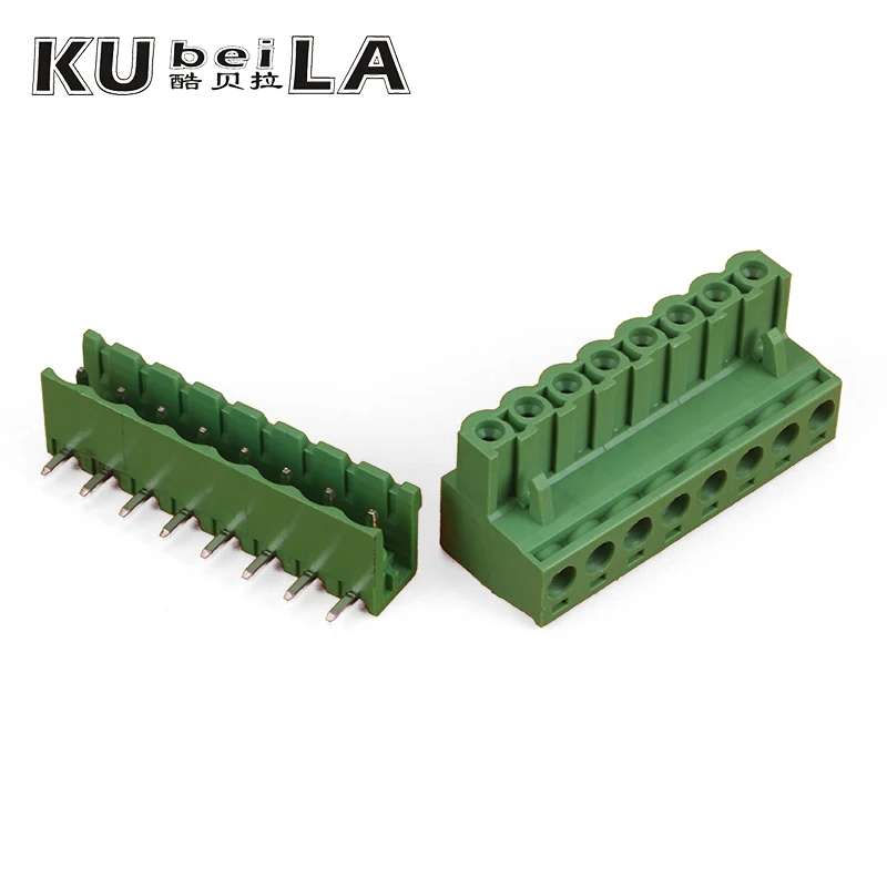 KF2EDGK 5.08mm pull-out terminal block pcb connector 2P/3/4/5/10/12P straight curved pin block