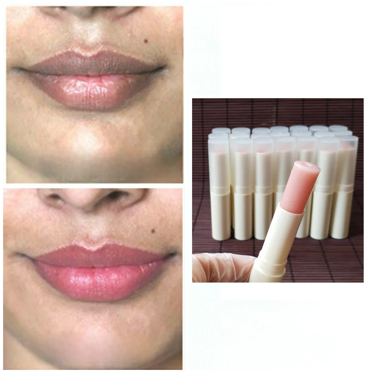 Crème Éclaircissante Rose Fraîche, Traitement pour Enlever les Lèvres Foncées