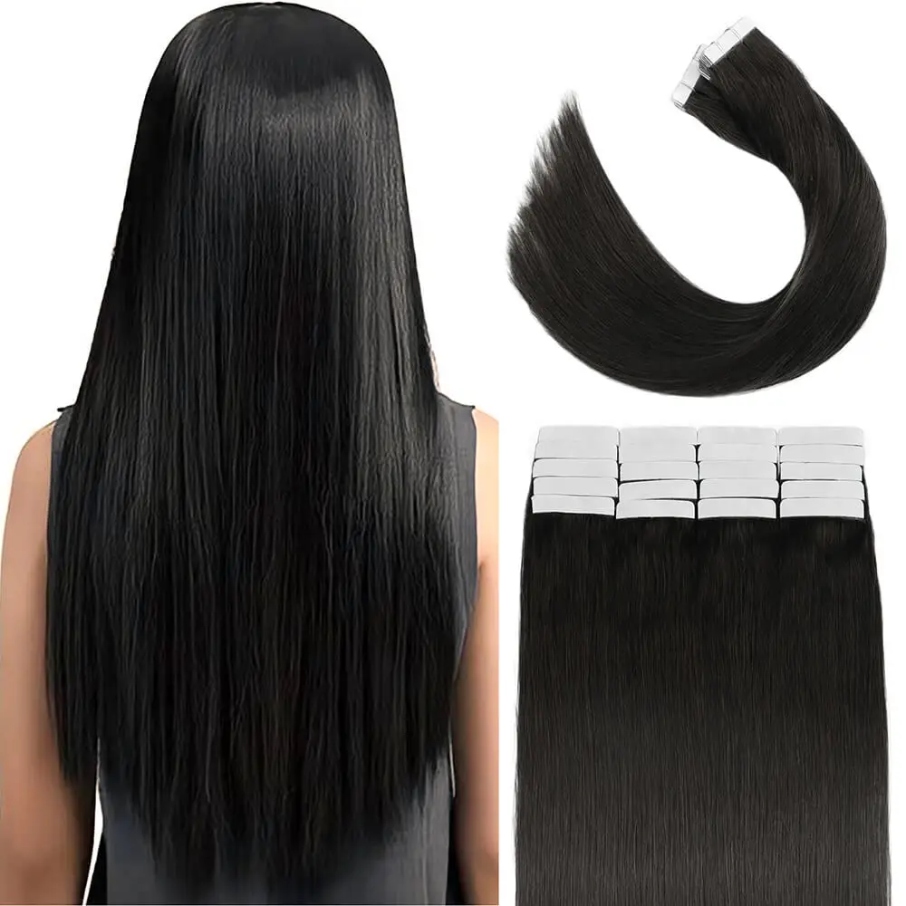 Seamless Skin Tape Hair Extensions, Real Remy Extensão Do Cabelo Humano, Transplante De Cabelo Natural Para O Salão De Beleza, Alta Qualidade