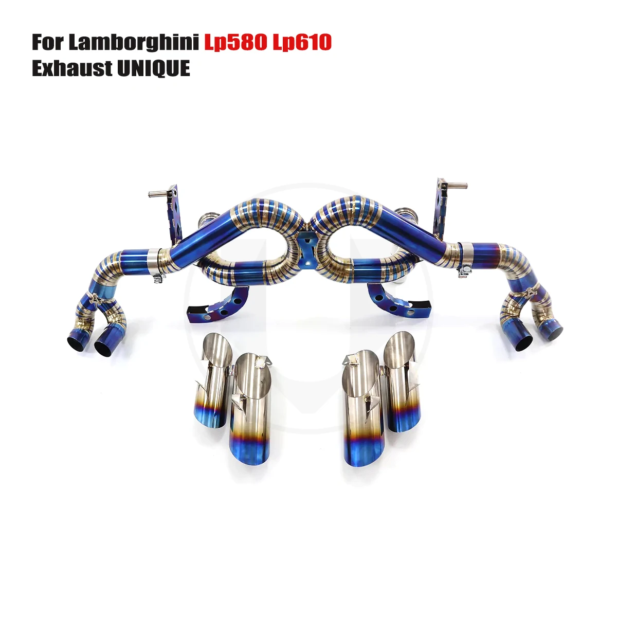 UNIQUE For 2014-2017 Lamborghini Lp580 Lp600 Lp610 v10 5.2L  performance  titanium exhaust system  TC4 titanium alloy exhaust mu