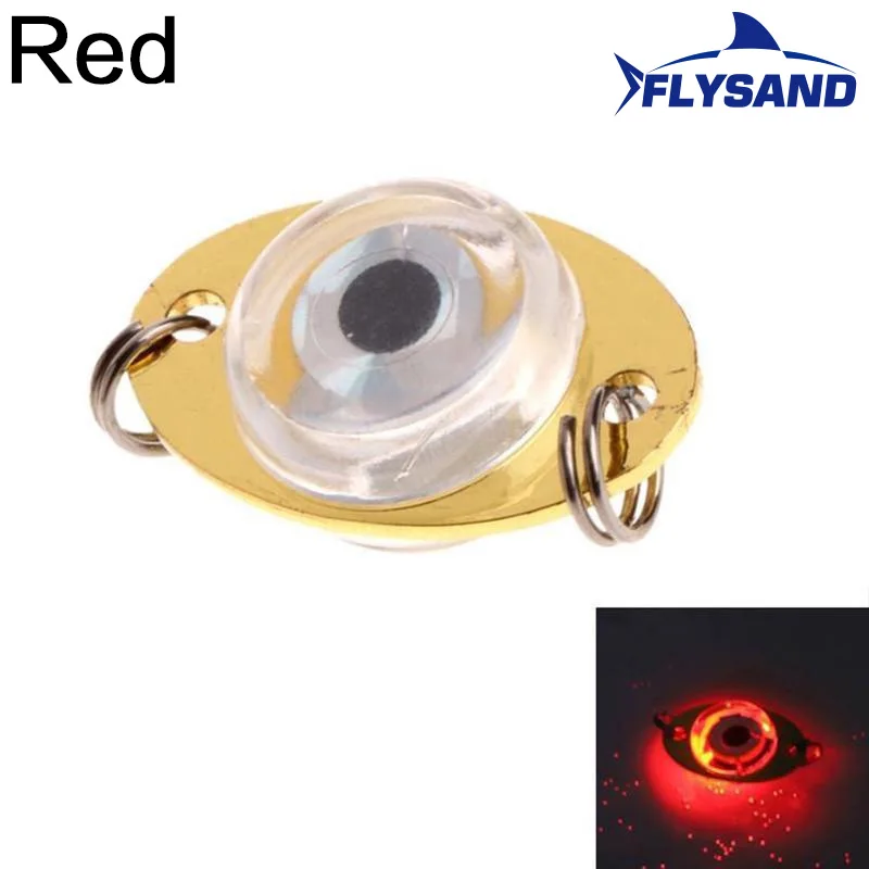 Flysand LED Fisch Lampe Mini Angel köder Licht Deep Drop Unterwasser Augen form Angeln Tintenfisch Köder Leucht köder Angeln Zubehör – Detail 13