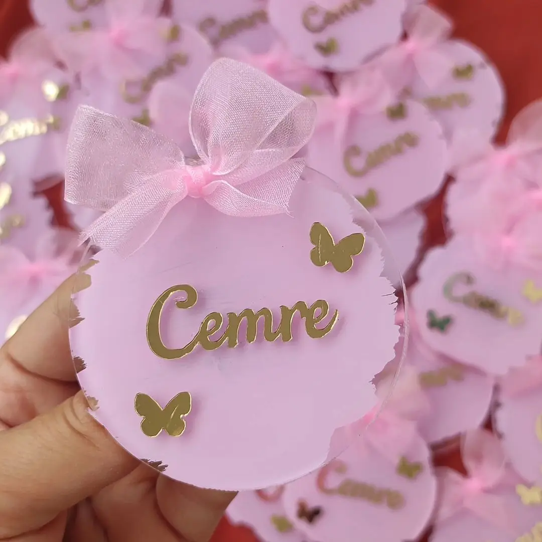 Plexiglass Magnet, 20 PCs baby girl Baby shower favor, Gift For Event, birhday, Party Favors, bapteme, bapteme