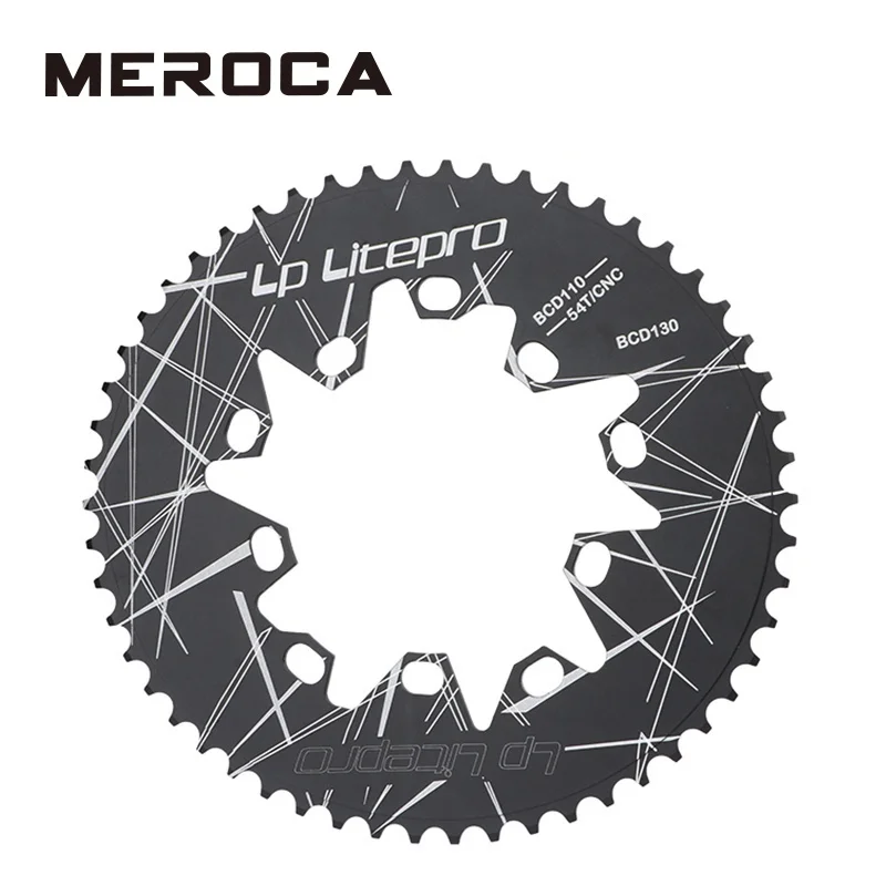 Litepro Folding Bike Road Bike Oval Chainring 110 130 Bcd 52T 54T 56T 58T 60T Bicycle Chainwheel Crankset Sprocket