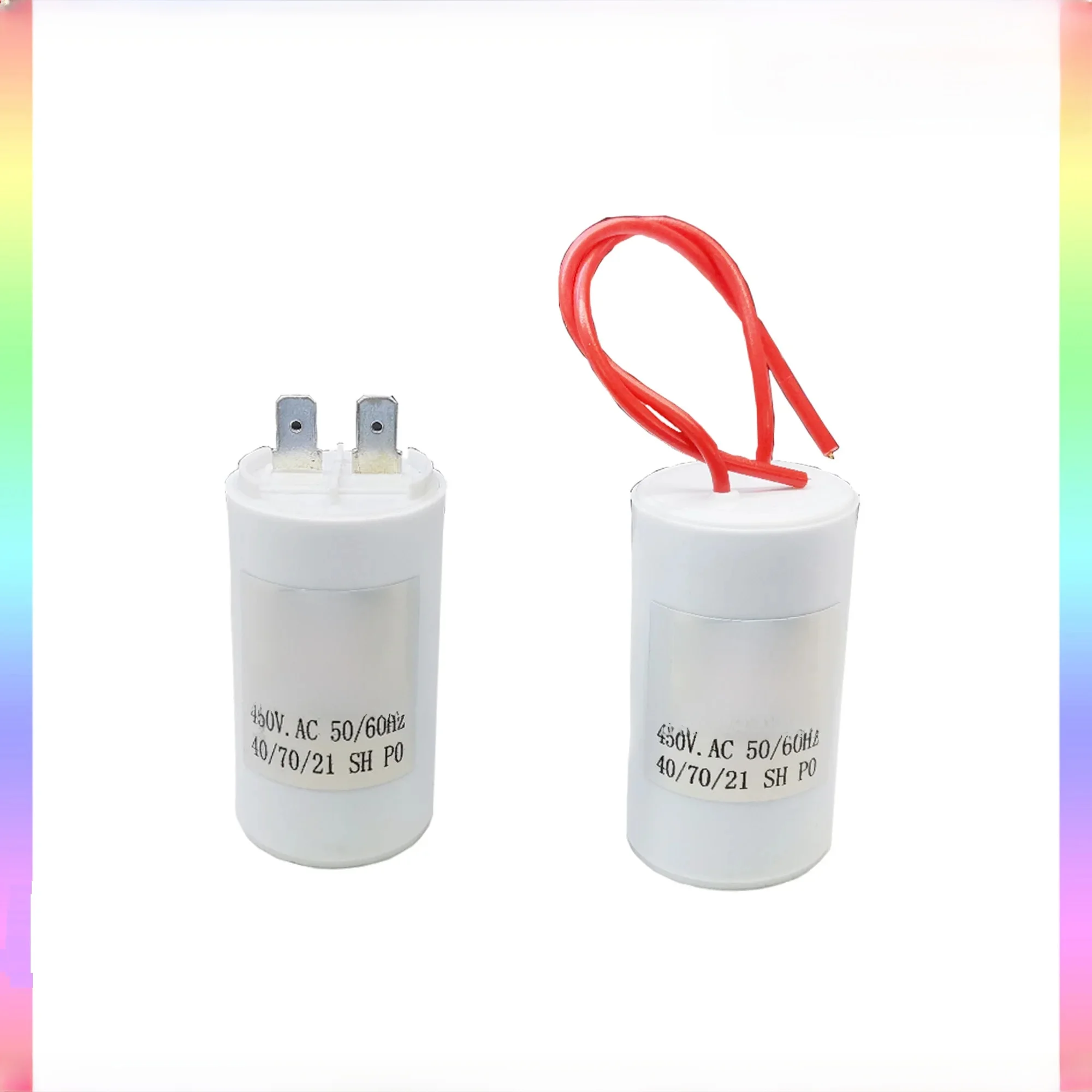 Kondensatory rozruchowe silnika AC CBB60 450V 3.5uF 5uF 6uF 8uF 10uF 12uF 15uF 16uF 18uF 20uF 25uF 30uF 40uF 80uF 100uF — zdjęcie produktu 6