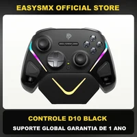 EasySMX D10 Gamepad inalámbrico Bluetooth controlador de juego Compatible con PC/Switch/teléfono/Steam, TMR Sticks, base de carga