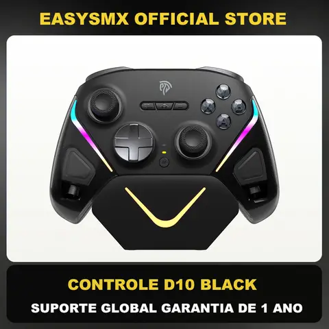 EasySMX D10 Wireless Gamepad Bluetooth Game Controller Compatible with PC/Switch/Phone/Steam, TMR Sticks, Charging Dock