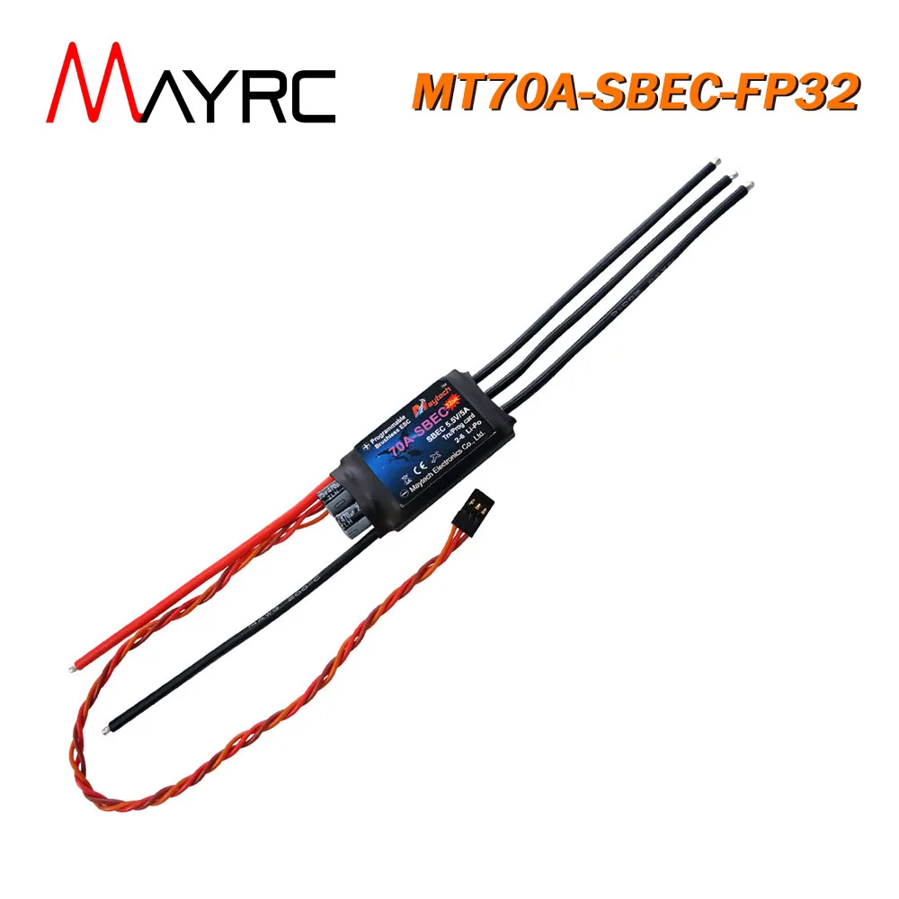 MAYRC 70A Falco Pro 32bit Firmware Brushless ESC with 5.5V 5A BEC for DIY Helicopter Fixed Wing Plane QAV Multirotor Quadcopter