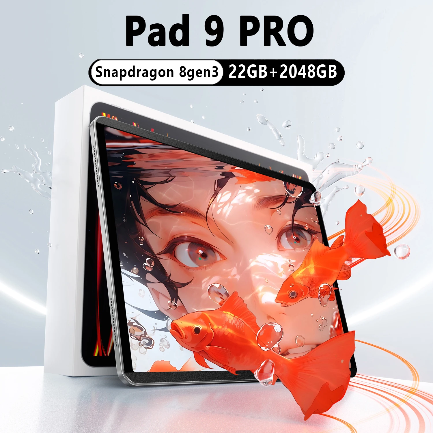 

Original Pad 9 pro 10.1 Inch HD Full Screen Tablet Android 15 Snapdragon8 gen3 22GB 2048GB 5G Dual SIM 10000mAh WIFI tablets