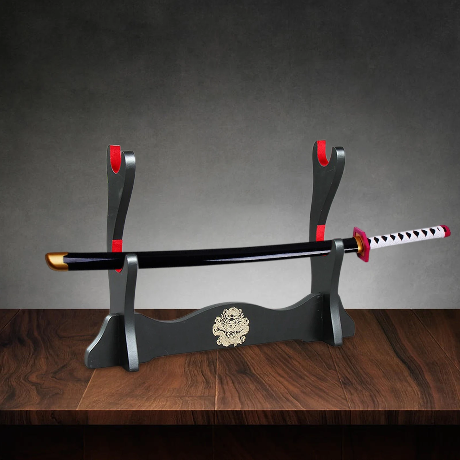 Japanese Sword Stand Decorative Sword Display Holder Rack Standing Horizontal Display Decorative Durable Rack Desktop Decor