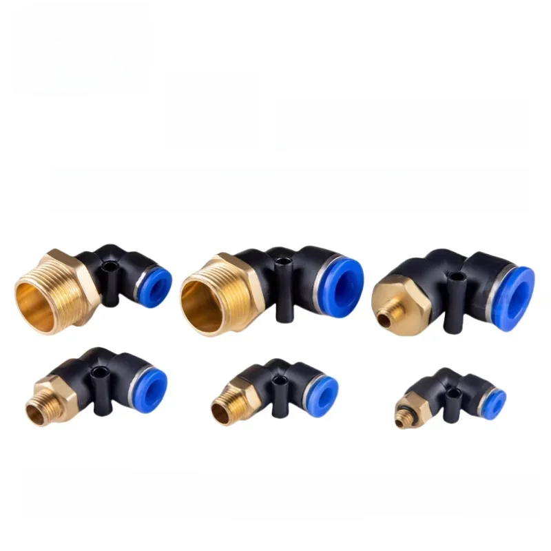 Raccord de connecteur d'air pneumatique PC PL 4mm 6mm 8 10 filetage M5 M6 M8 M10 * 1.0 M12 M14 M22 raccords de tuyaux 1 voie connecteurs rapides de tuyaux