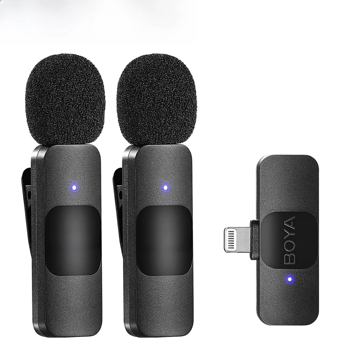 Boya BY-V microfone sem fio profissional lavalier mini lapela microfone condensador redução de ruído