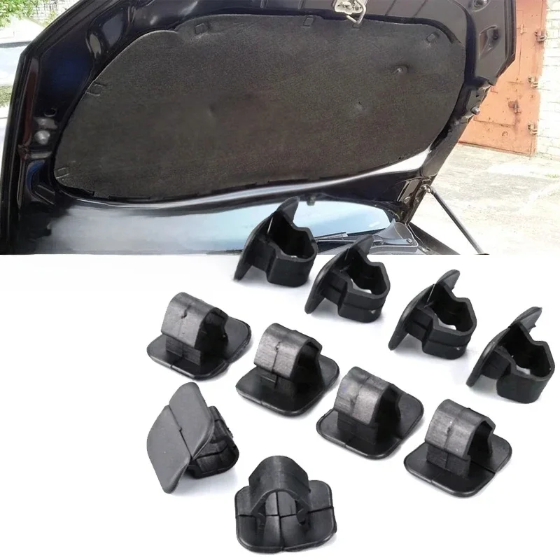 Clips isolants pour capot de voiture, 10 pièces, retenue de rivets 1H 5863849 A01C pour VW Polo Tiguan Passat B5 B6 SEAT Leon 2 Skoda Octavia 2