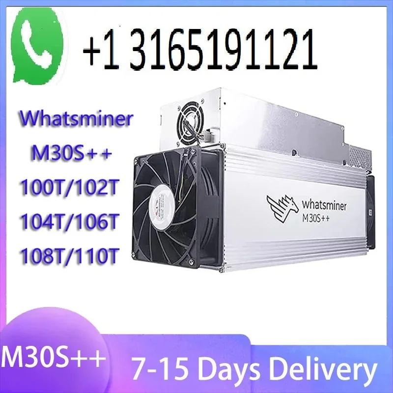 

A. Хорошая сделка, купите 5, получите 3 бесплатно! Whatsminer Новый M30S ++ 108T с блоком питания BTC Miner M30S ++ Asic Miner