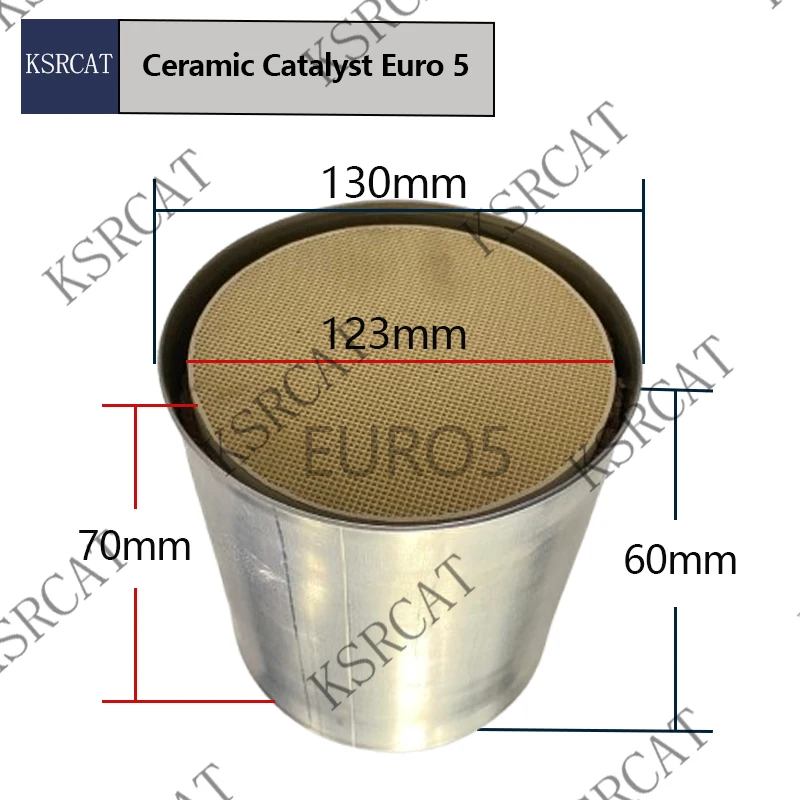 

Catalytic Euro 5 130*70MM 600CPSI CAT Converter Universal Ceramic catalytic Converter with Stainless steel housing