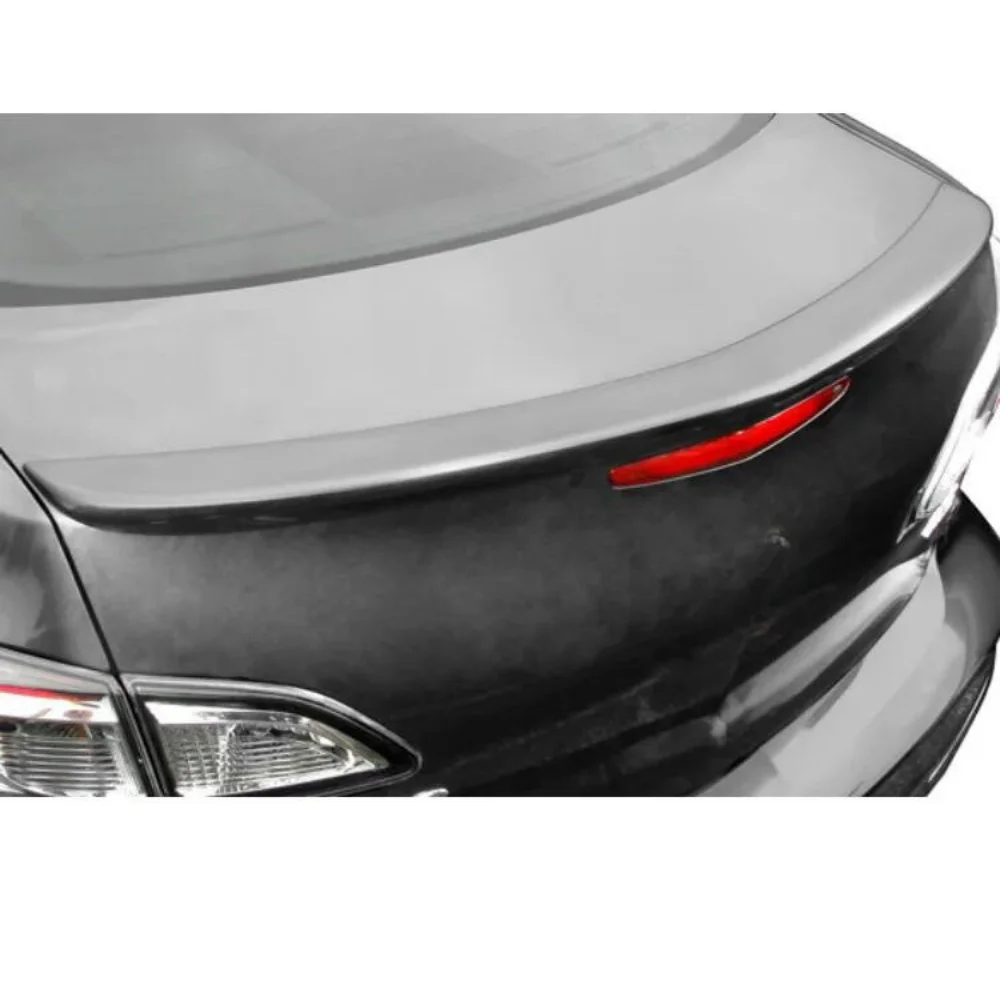 For Old Mazda 3 Glass Under Spoiler Fiber Material Rear Roof Spoiler Wing Trunk Lip Car Styling Fully Compatible Tuning