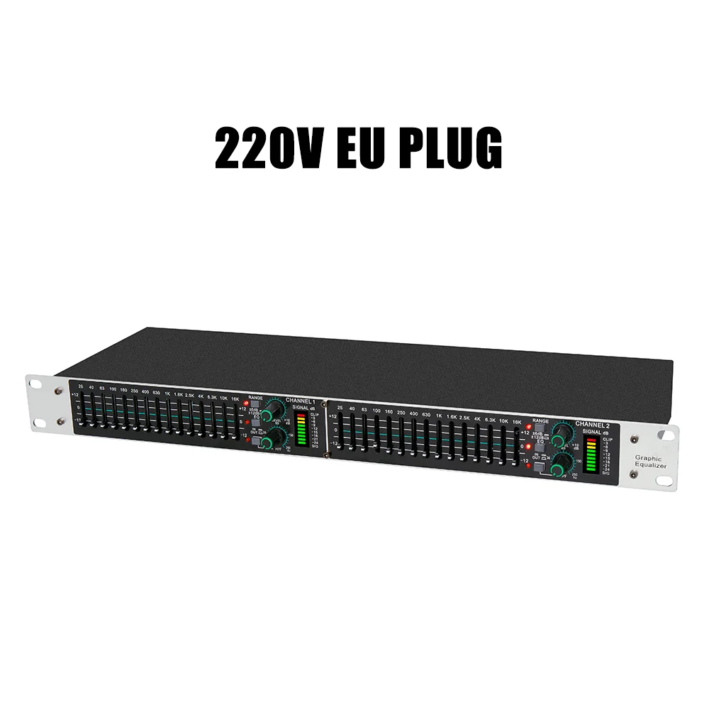 

Графический эквалайзер Eq215 с двумя 15-полосными диапазонами, активный балансный цифровой аудиопроцессор, профессиональный сценический KTV-эквалайзер
