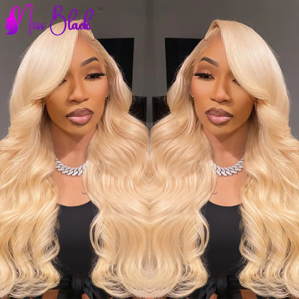 

Brazilian 32 34 inches Body Wave 613 Honey Blonde HD Transparent 13x4 13x6 Lace Front Human Hair Wigs 180% Density For Women