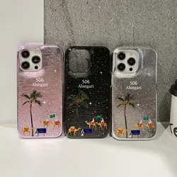 Personalise Initial Name Letters Leather Case For Iphone 16 pro 15 pro max 14 13 12 Mini 11 Luxury kafr letters Covers