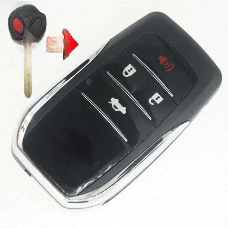 Nowość! 3+1 Przyciski Kluczyk Do Toyota AV4 Wish Camry Hiac Corolla Zmodyfikowany Składany Pilot Zdalnego Sterowania — zdjęcie 2