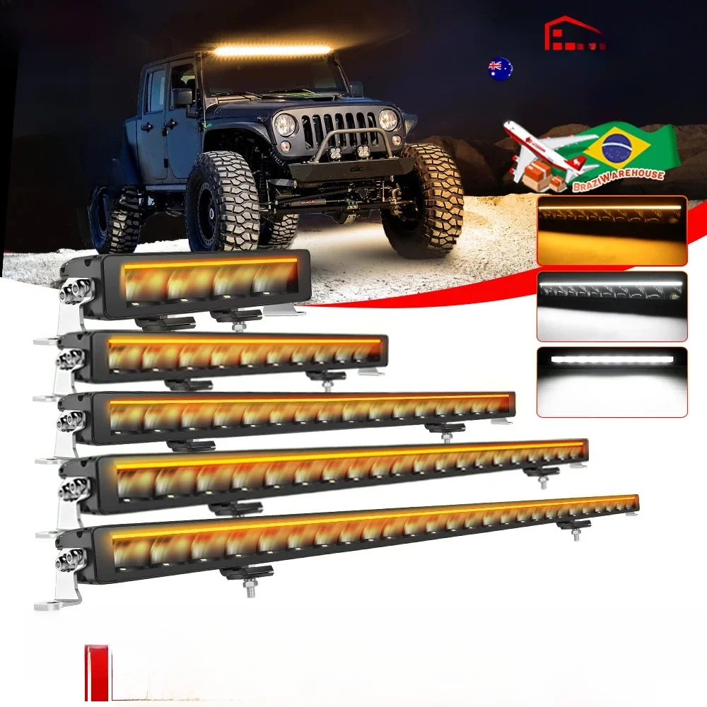 Światło CO listwa świetlna LED 52 Cal 60 000lm DRL punktowe światło przeciwpowodziowe napędzające mgłę drogową do pickupa ATV UTV 12V 24V — 2