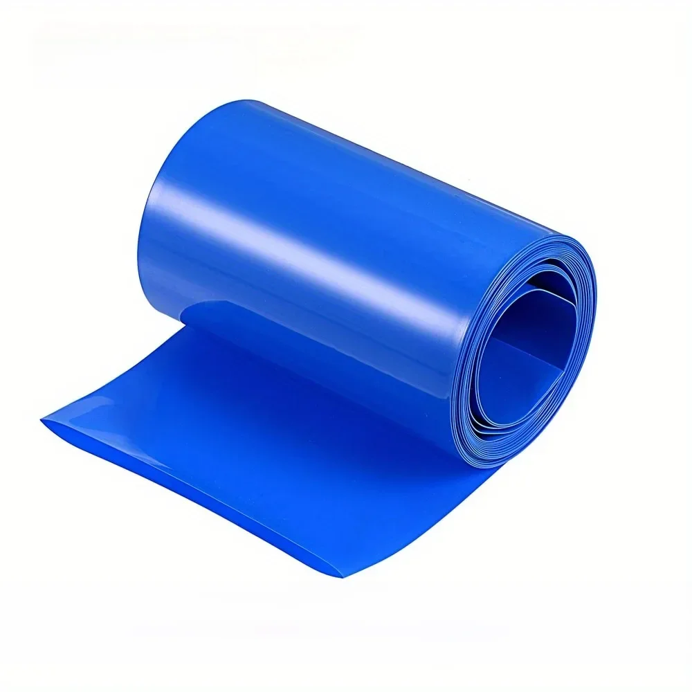 1 m / opakowanie Rurka termokurczliwa PVC Niebieska izolowana termokurczliwa rurka termokurczliwa do produkcji akumulatorów 18650 Rękaw kablowy w wielu rozmiarach — zdjęcie 2