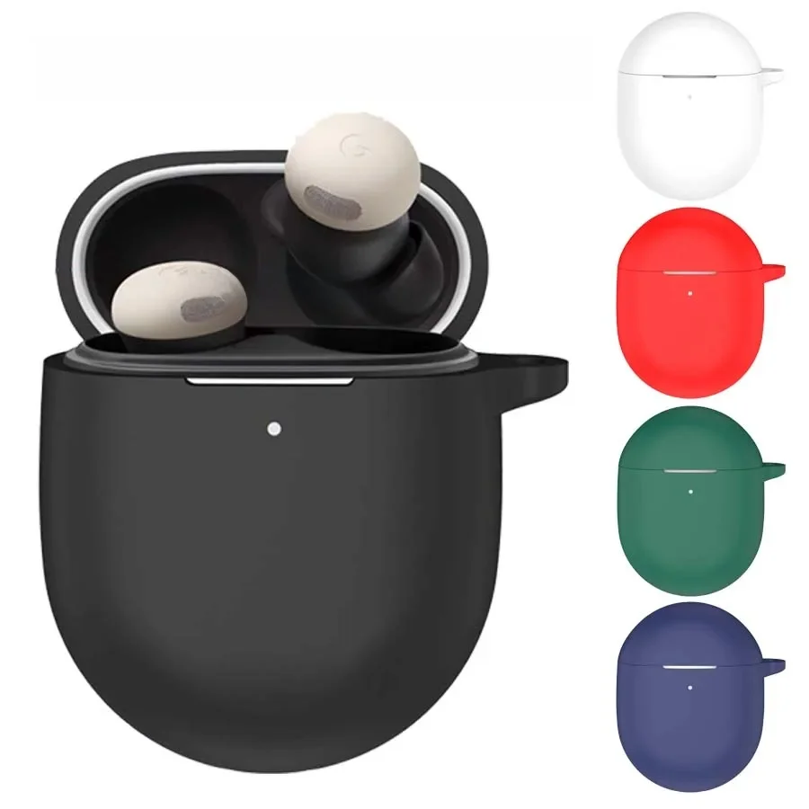 Coque en silicone pour écouteurs sans fil Google Pixel Buds Pro 2, accessoires, housse de protection, coque de protection avec crochet