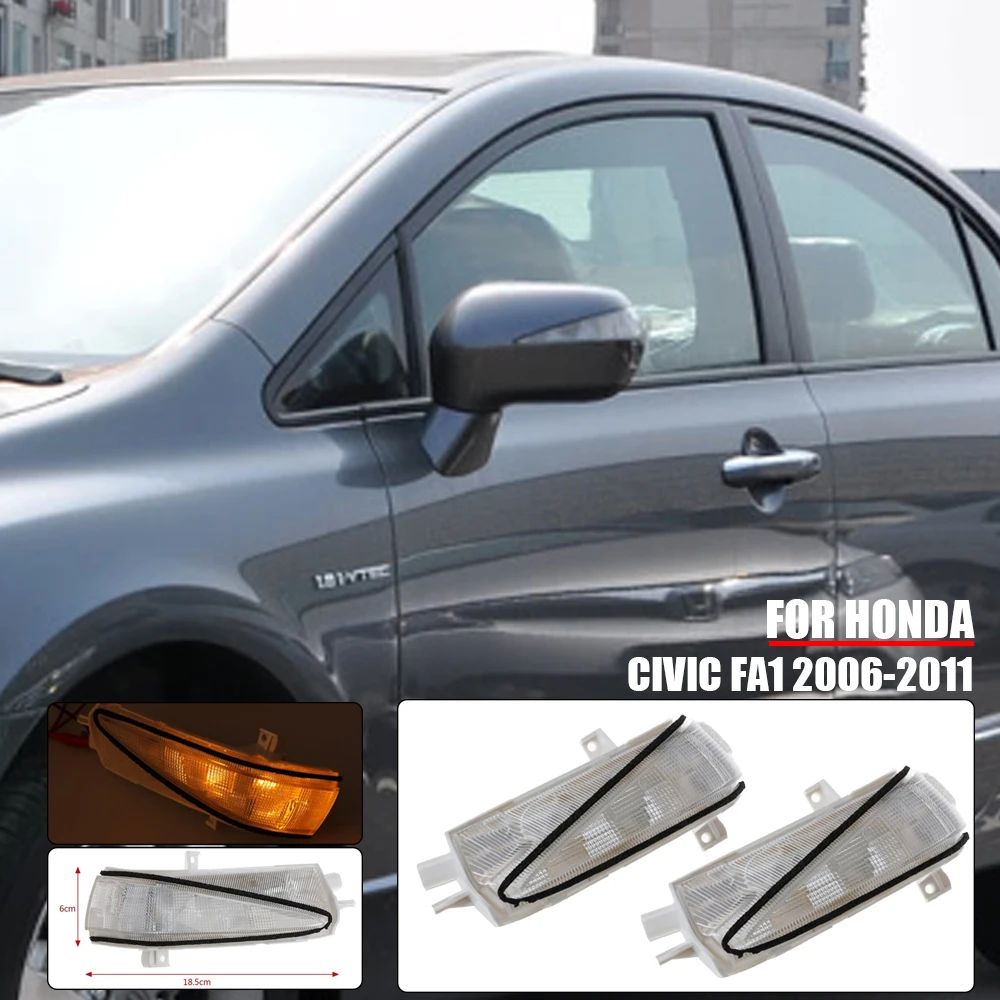 

Rearview Mirror Turn Signal For HONDA Civic FD FD1 FD2 SNA 2006-2011 Rearview Mirror Signal Light LED Repeater Lamp