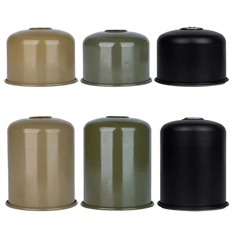 Portable 230/450g OD Gas Canister Metal Cover Protector G2 G5 Gas Outdoor Camping Gas Fuel Cylinder Storage Bag Canister Cover