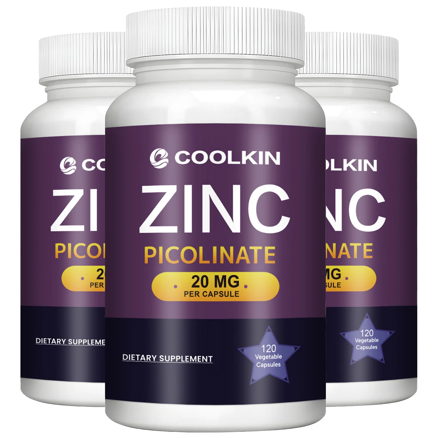 Zinc Picolinate - Promotes Skin, Prostate Health, and Strengthens The Immune System - 120 Capsules