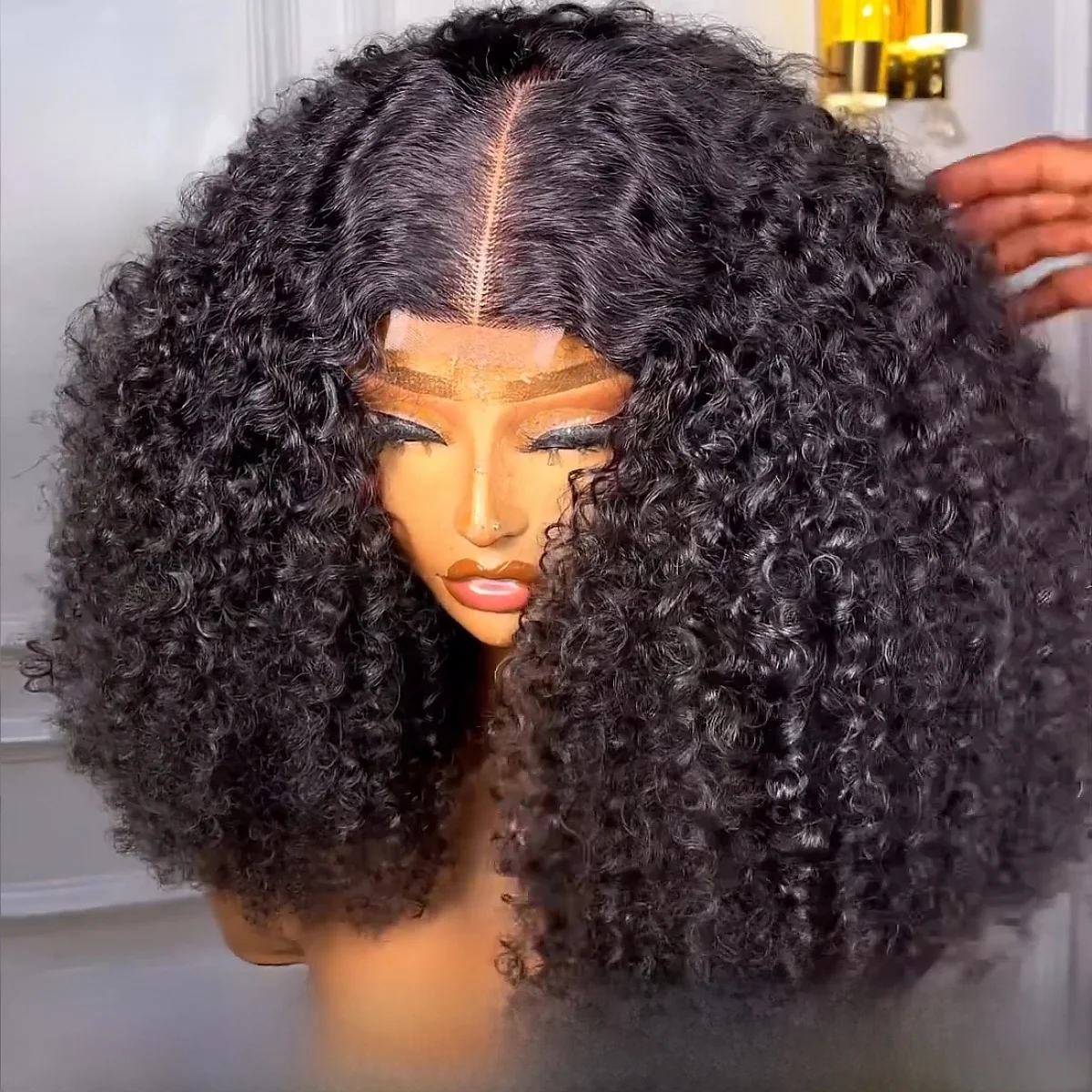 450 % Spitzenperücke, Echthaar, Pixie-Locken, 13 x 6 HD-Spitze-Frontal-Perücke, 100 % Remy-Echthaar, voller Kopf, hohe Dichte, dick, vorgezupfte Perücken