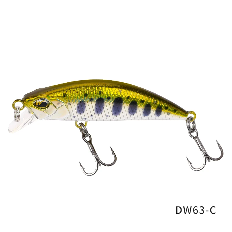TSURINOYA Sinking Minnow Mini Harter Köder DW63 50S 50mm 5g Künstliche Angelköder Wobbler Crankbait Forellenköder