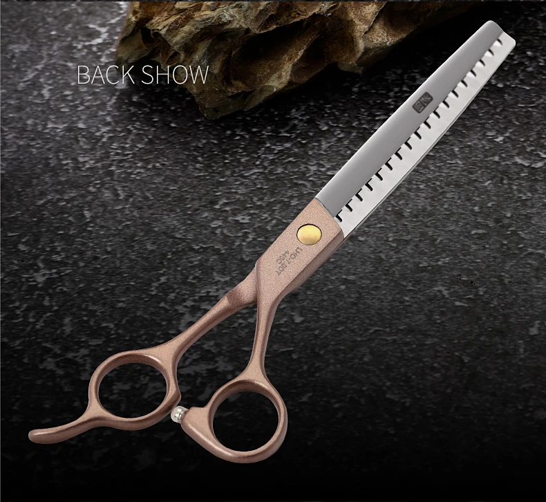 Fenice 7/7,5/8 Zoll JP440C Stahl Professionelle Hundepflege-Effilierschere für Hunde Haarschere ножницы Tijeras – Detail 4