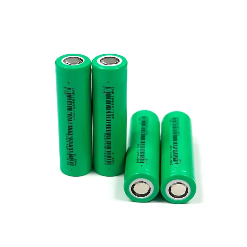 EVE 100pcs 18650 3.7v 2500mah Rechargeable Lithium-iron Cylindrical Battery for Solar Street Light