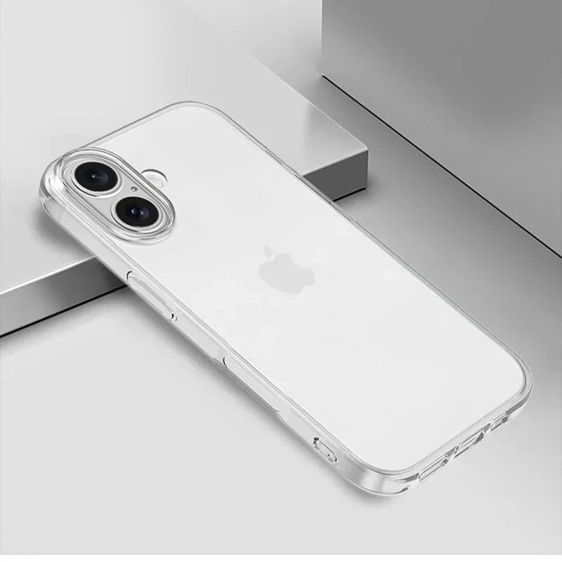 Coque transparente en Silicone TPU Ultra fine pour Iphone 16 Pro Max 16E 16 Plus, protection arrière souple et cristalline