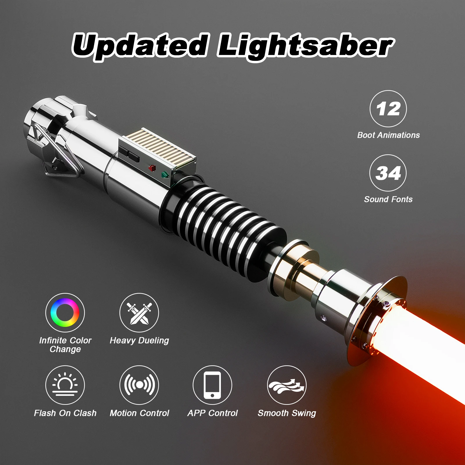 PHS Neopixel Light Saber Metal - Cosplay Prop Display ulasan dan harga