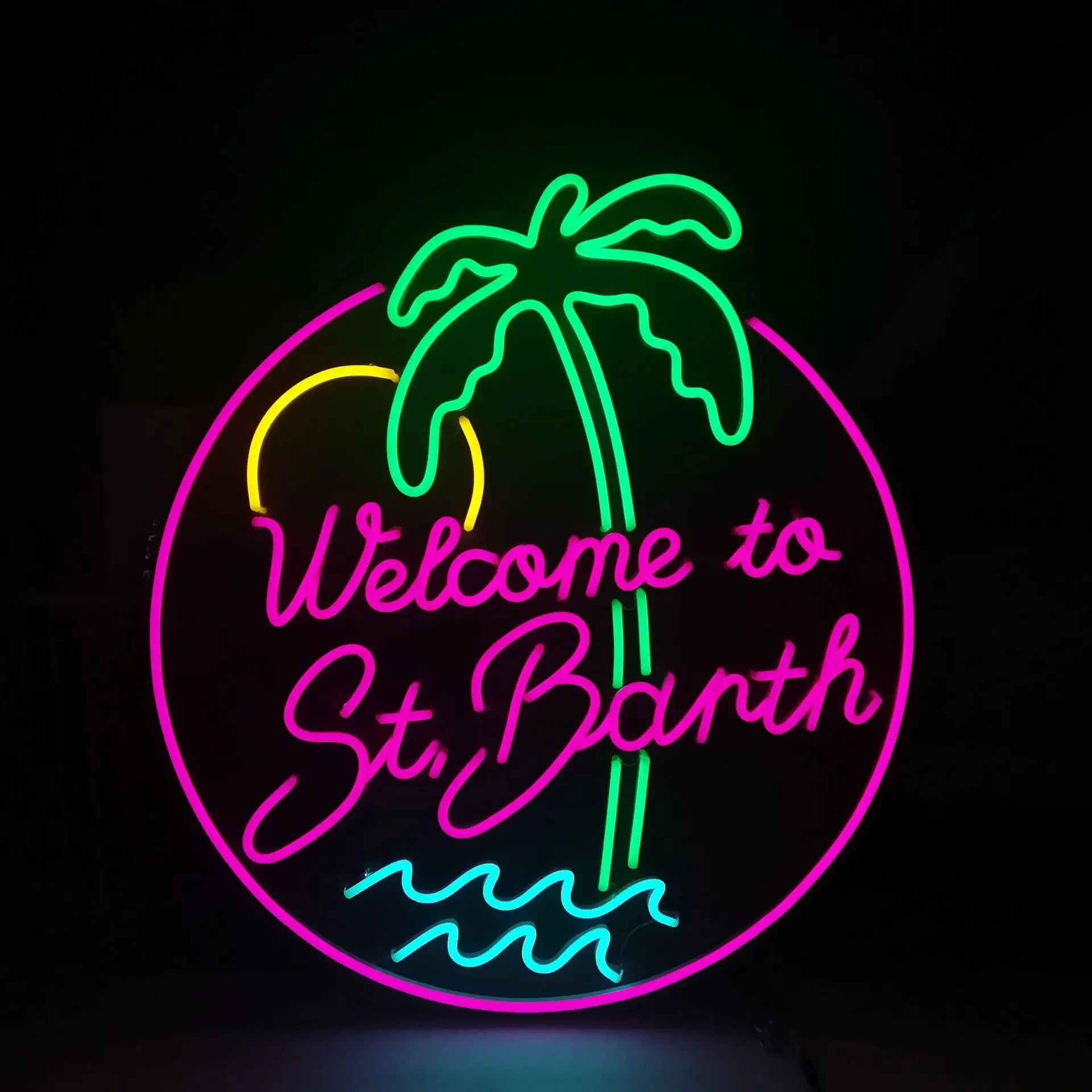 Imagem -03 - Personalizado Neon Sign Custom Usado para Decorações de Casamento Logotipo do Negócio Bar Casa Parede Neon Light Interior e Exterior