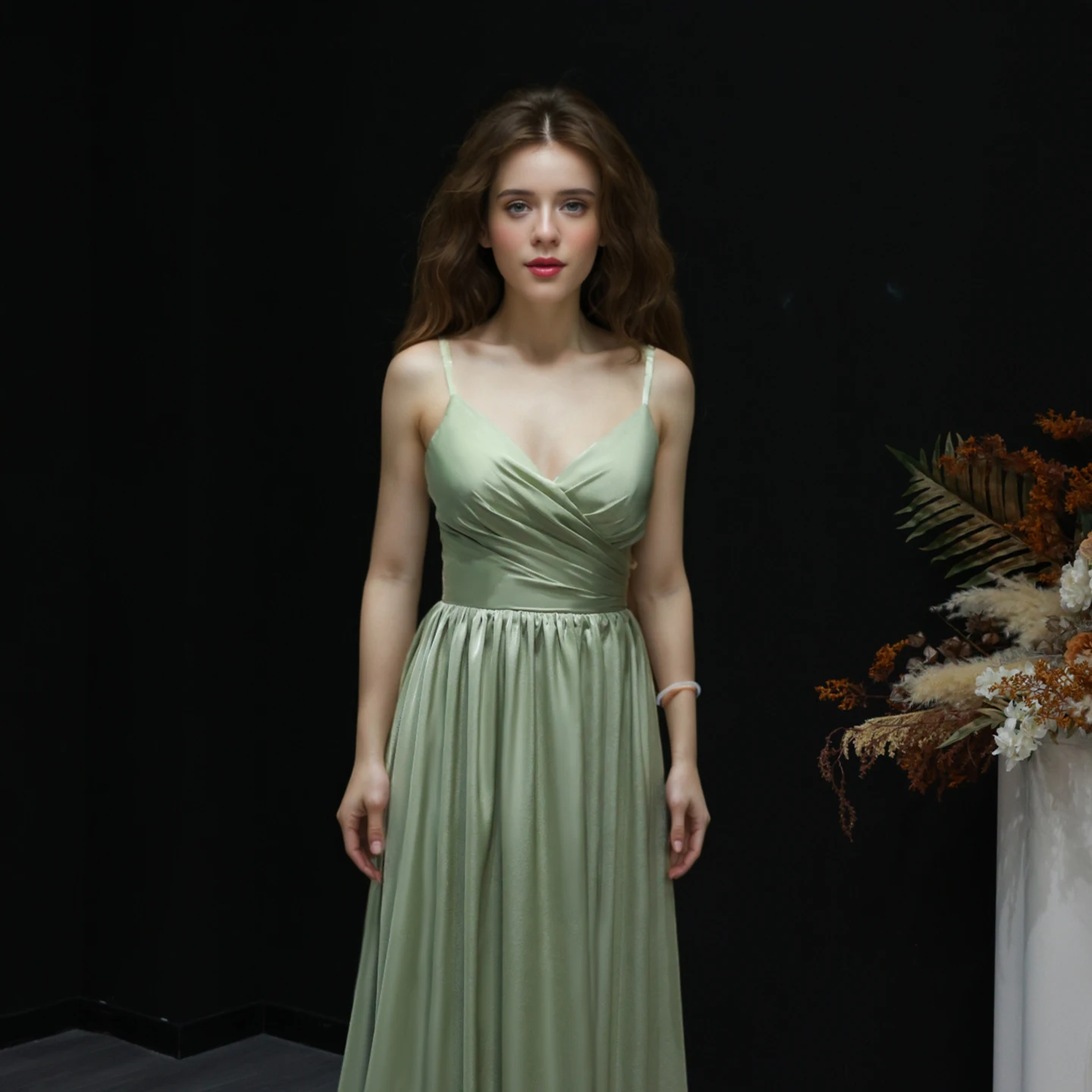 Sharon Said 2025 Elegante verde Sweetheart Spaghetti Strap Abito da damigella d'onore Guaina lunga Abiti da sposa da donna BS006 Personalizzato