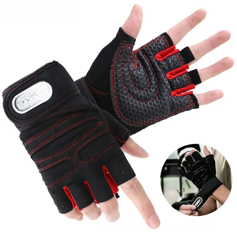 AliExpress NONE 1 Pair Workout Gloves, Antislip Weight Lifting Gloves, Superior Grip & Palm Protection for Weightlifting, Fitness, Gym, Cycling